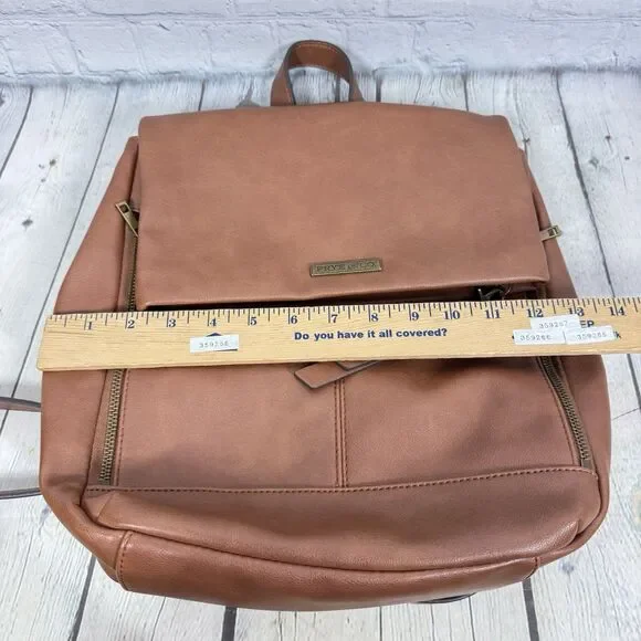Frye and Co. Backpack Purse Bag Brown Flap Close Classic  display picture 1